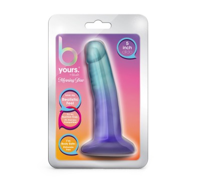 B YOURS MORNING DEW 5 INCH DILDO SAPPHIRE